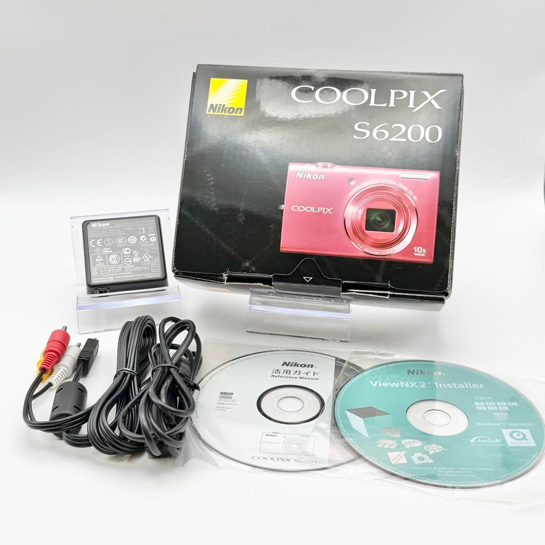 【美品・動作確認済】 NIKON COOLPIX S6200 ピンク