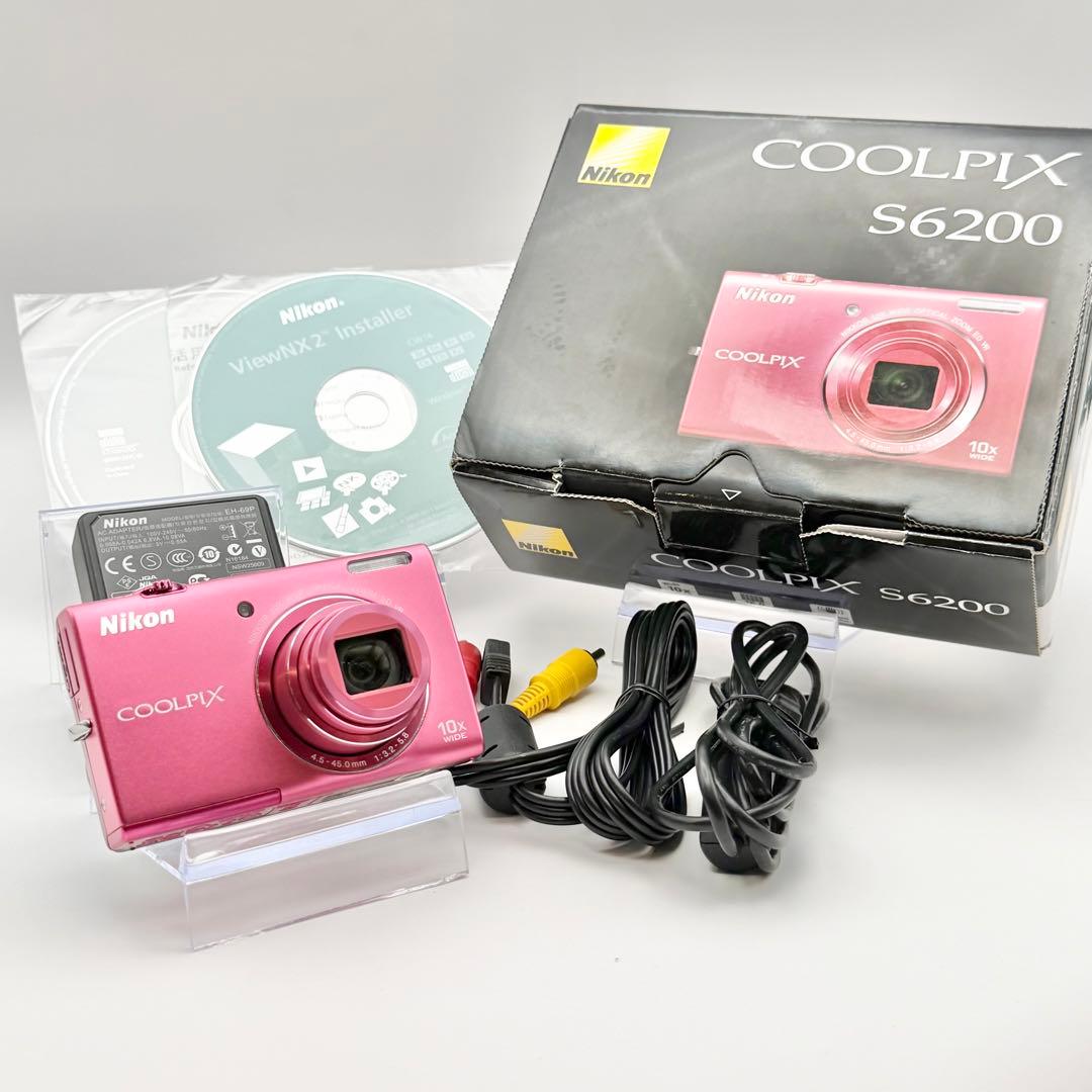 【美品・動作確認済】 NIKON COOLPIX S6200 ピンク