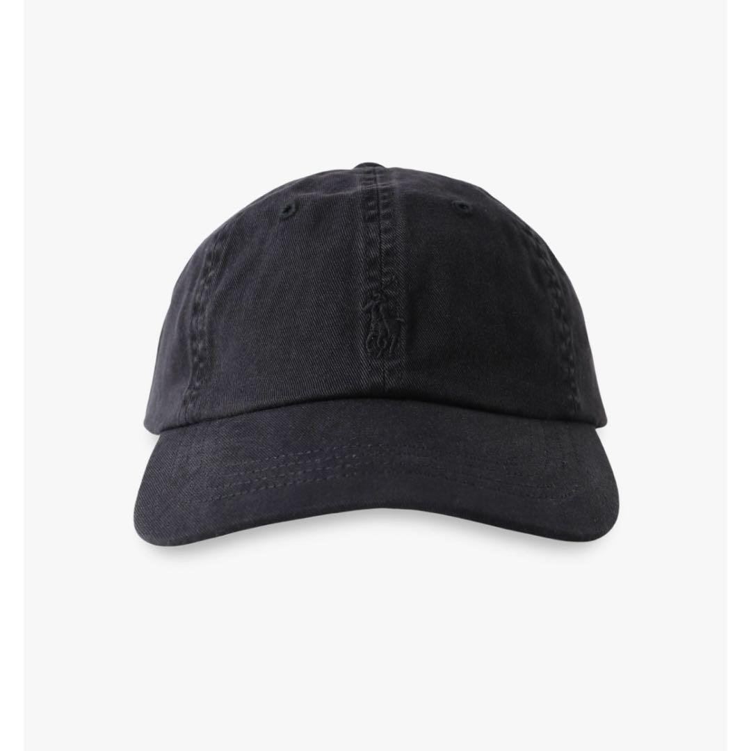 ロンハーマン　ラルフローレン別注　ブラックガーメントダイ キャップ