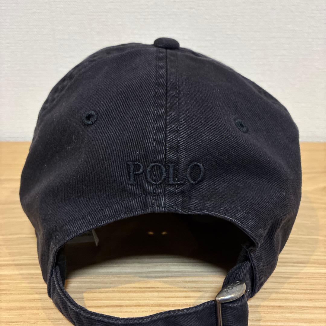 ロンハーマン　ラルフローレン別注　ブラックガーメントダイ キャップ