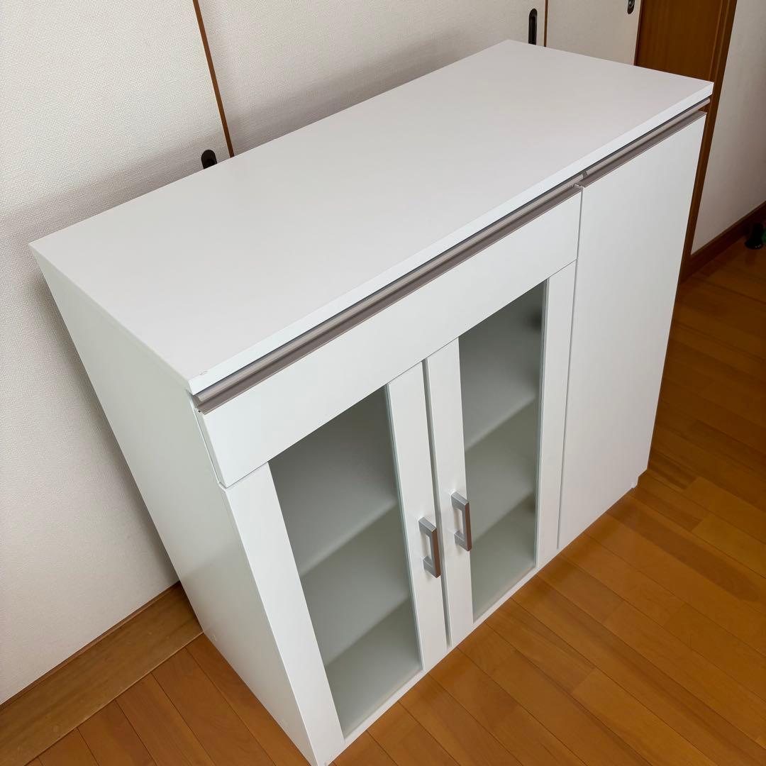 【送料込】ニトリ キャビネット フォルムN SK9090Dホワイト