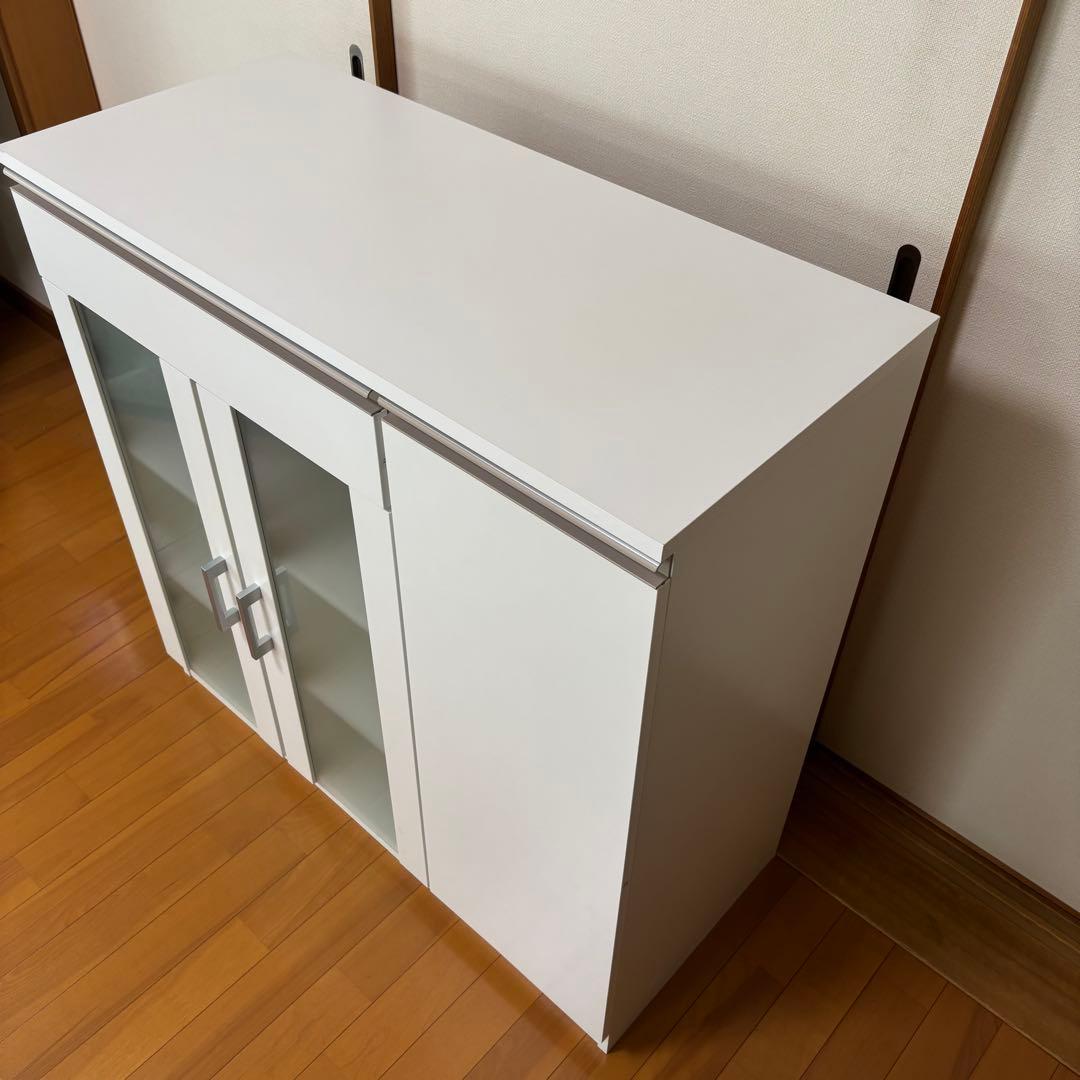 【送料込】ニトリ キャビネット フォルムN SK9090Dホワイト