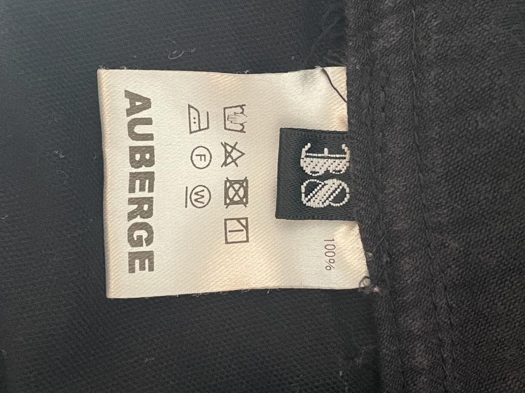 k*a様 AUBERGE ブラックモールスキンパンツ サイズ38 22AW