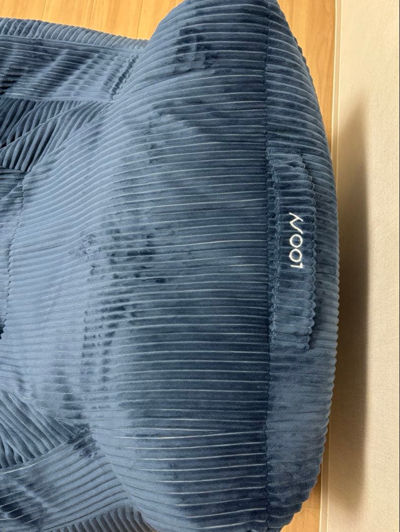 ルージー　LOOSY 1人掛けビーズソファ+オットマン　NAVY