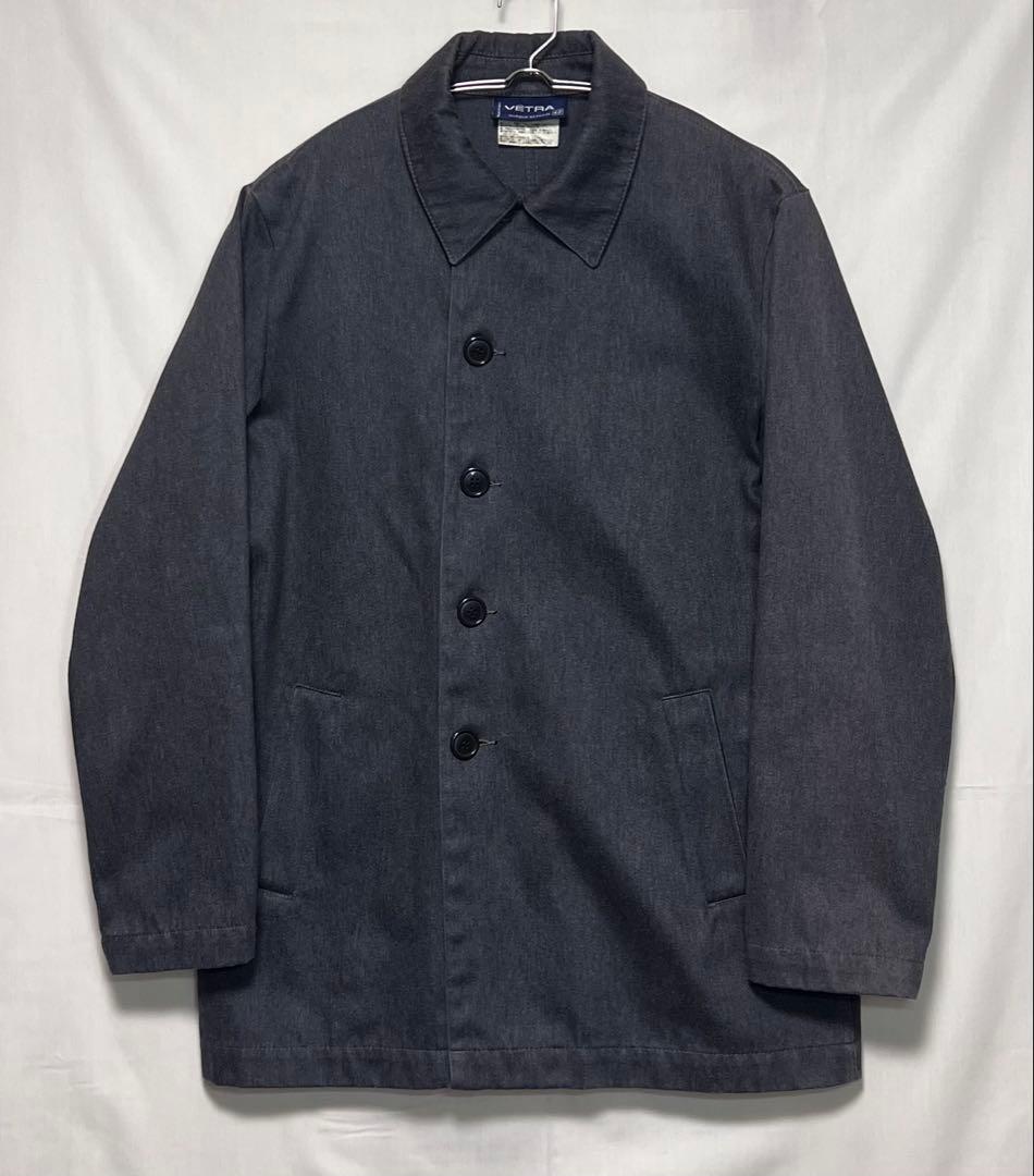 90'sフランス製VETRAチャコール カバーオールシャツジャケット サイズ42