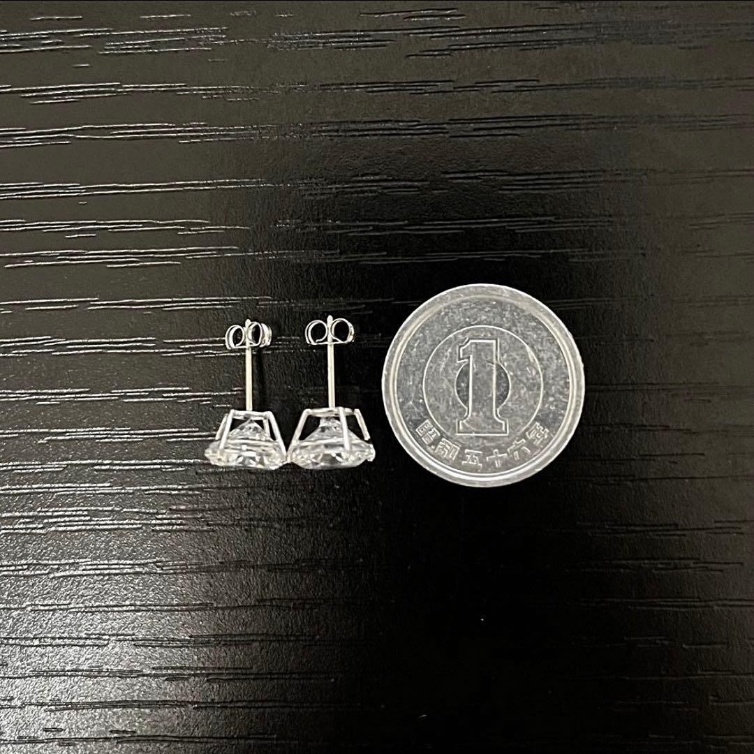 AVALANCHE アバランチ 14Kホワイトゴールド スタッズ ピアス 8mm