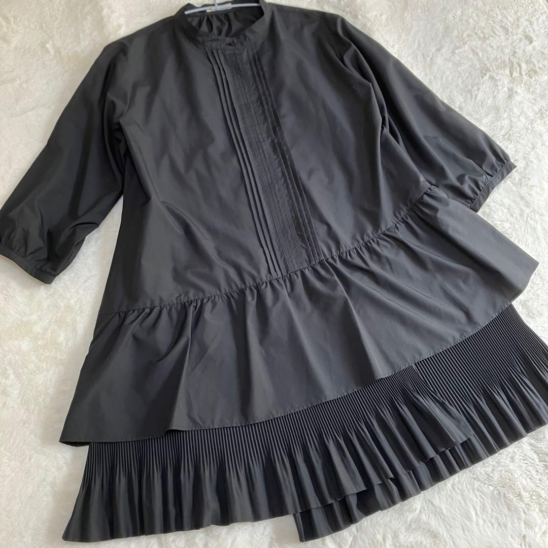 極美品Rose Tiara チュニックワンピース　ティアード　プリーツ　大きめ