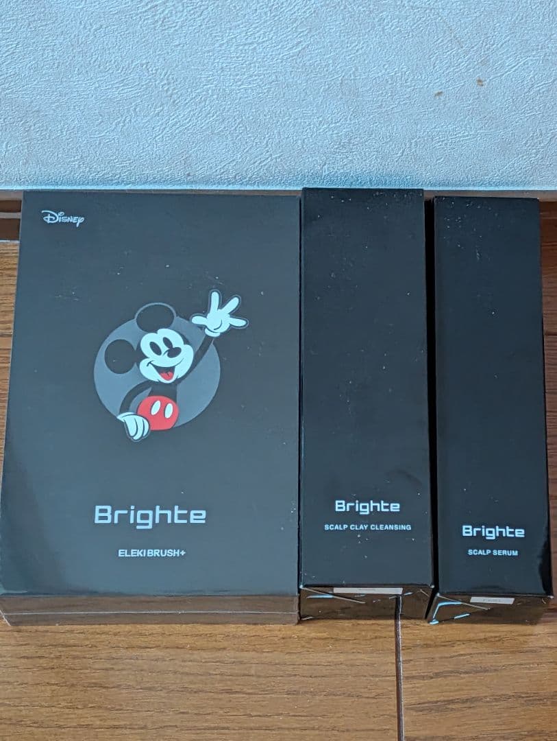 ブライトエレキブラシBright ELEKI BRUSH+　ミッキー　ヘアケア付