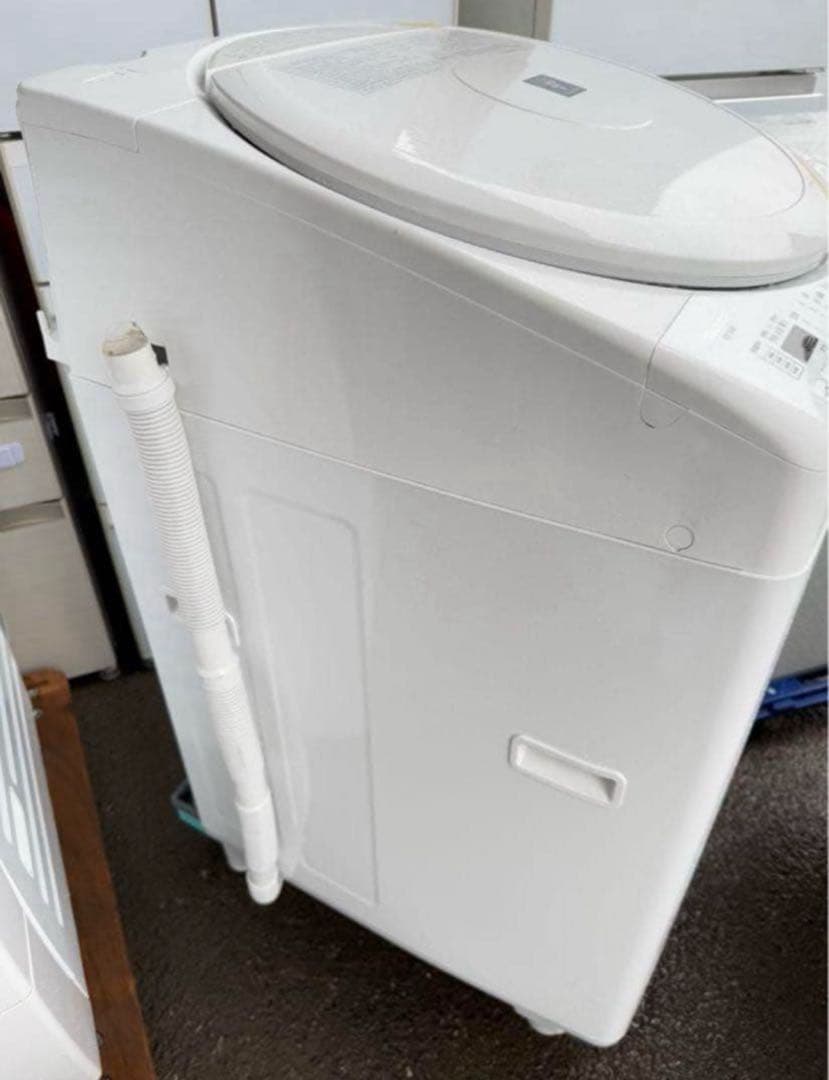 【高年式】 2021年式8kg/4.5kg SHARP 洗濯機ES-TX8E-W