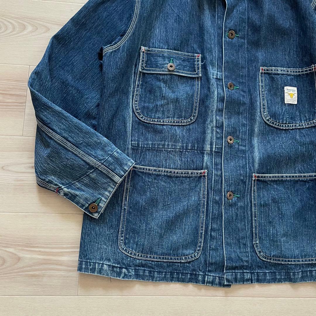 縦落ち◎ USA製 MAHAGAMAGE デニムカバーオール 007 KGBR