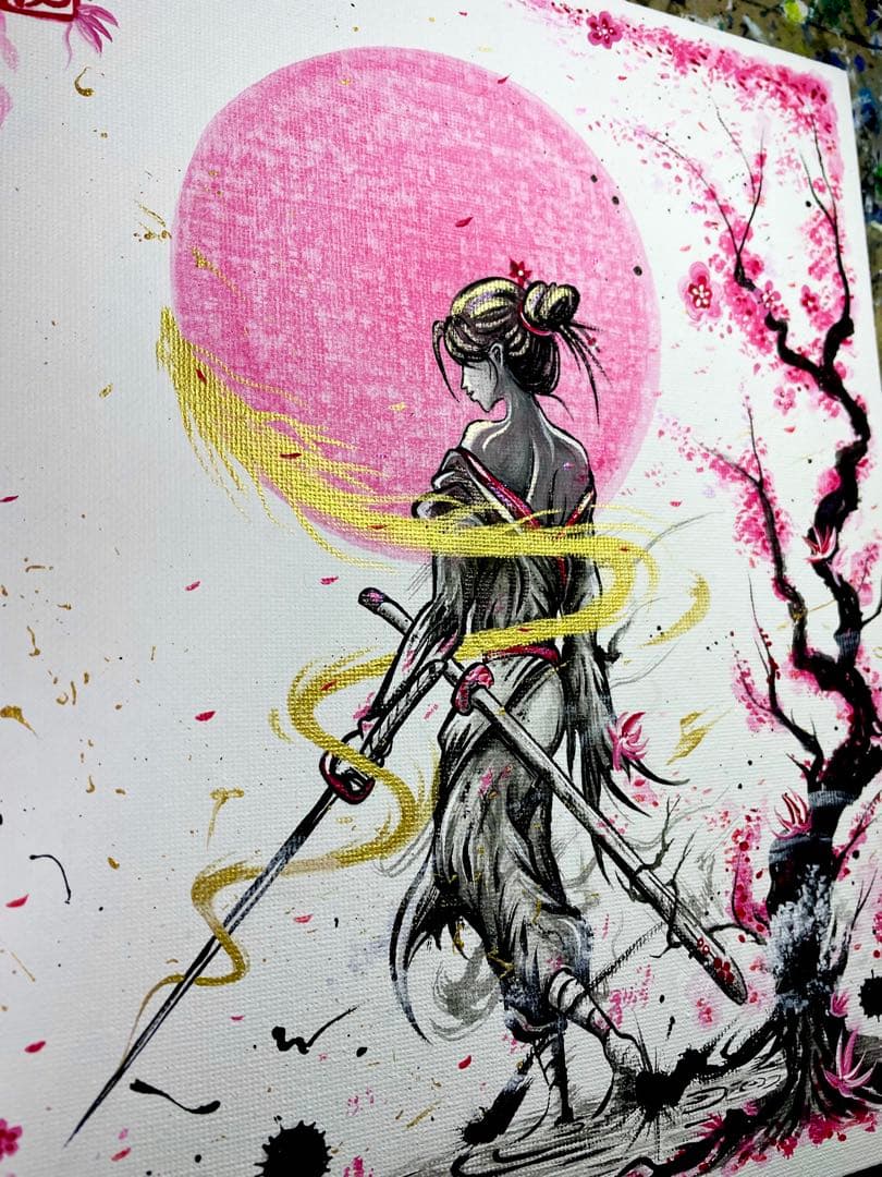 龍ノツカイ アクリル画 絵画 龍神 抽象画 開運絵画