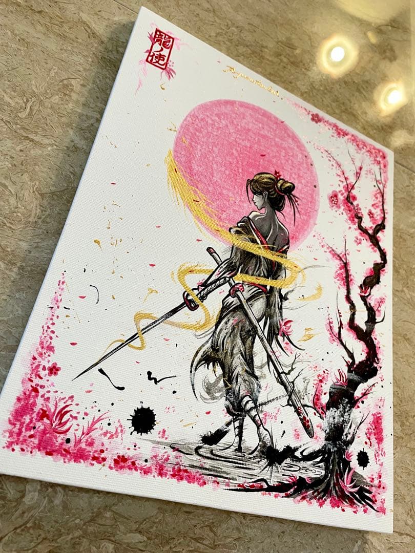 龍ノツカイ アクリル画 絵画 龍神 抽象画 開運絵画