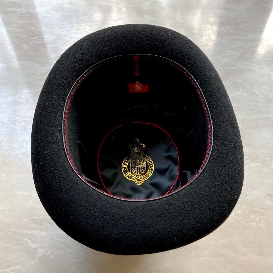 CHRISTYS' LONDON ボーラー ハット 羊毛　帽子 ブラック M