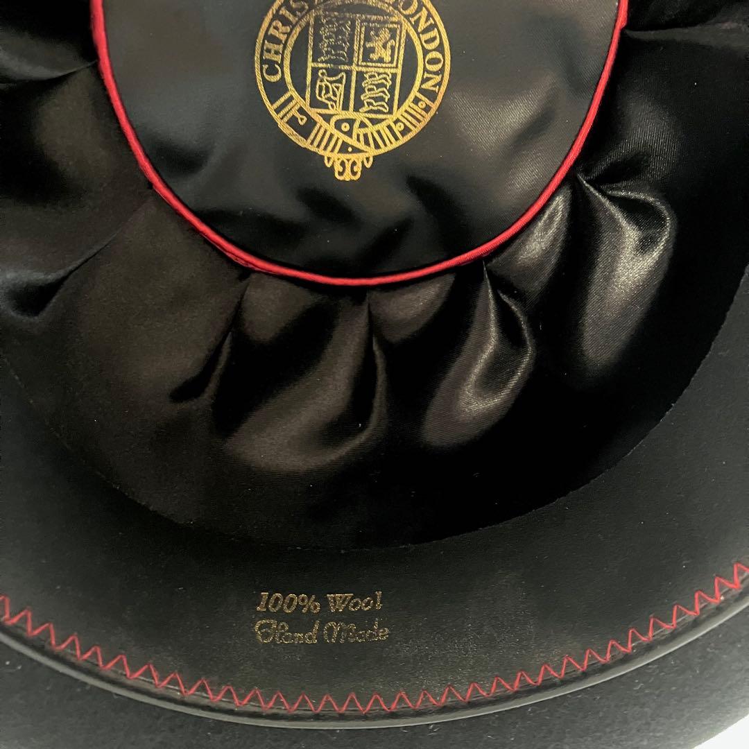 CHRISTYS' LONDON ボーラー ハット 羊毛　帽子 ブラック M