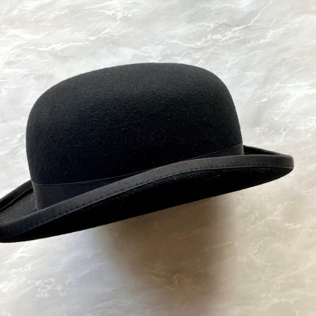CHRISTYS' LONDON ボーラー ハット 羊毛　帽子 ブラック M