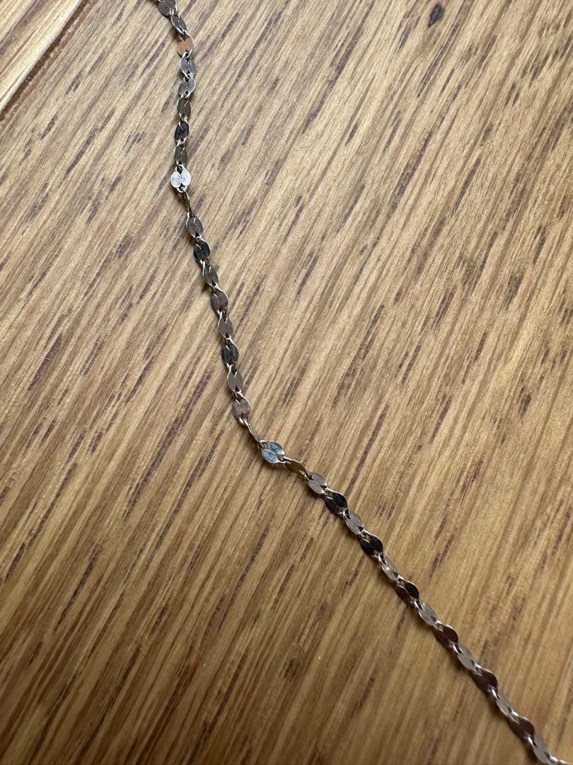 純プラチナ　ペタルチェーンネックレス　約42㎝