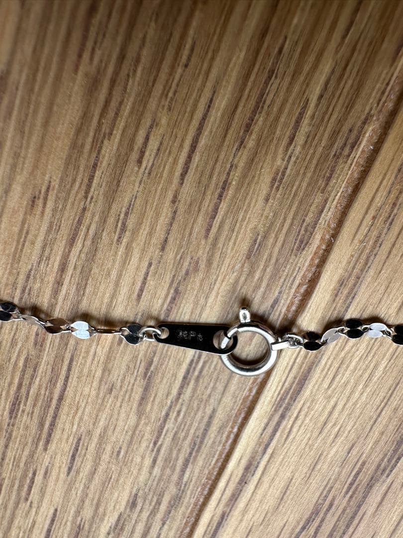 純プラチナ　ペタルチェーンネックレス　約42㎝