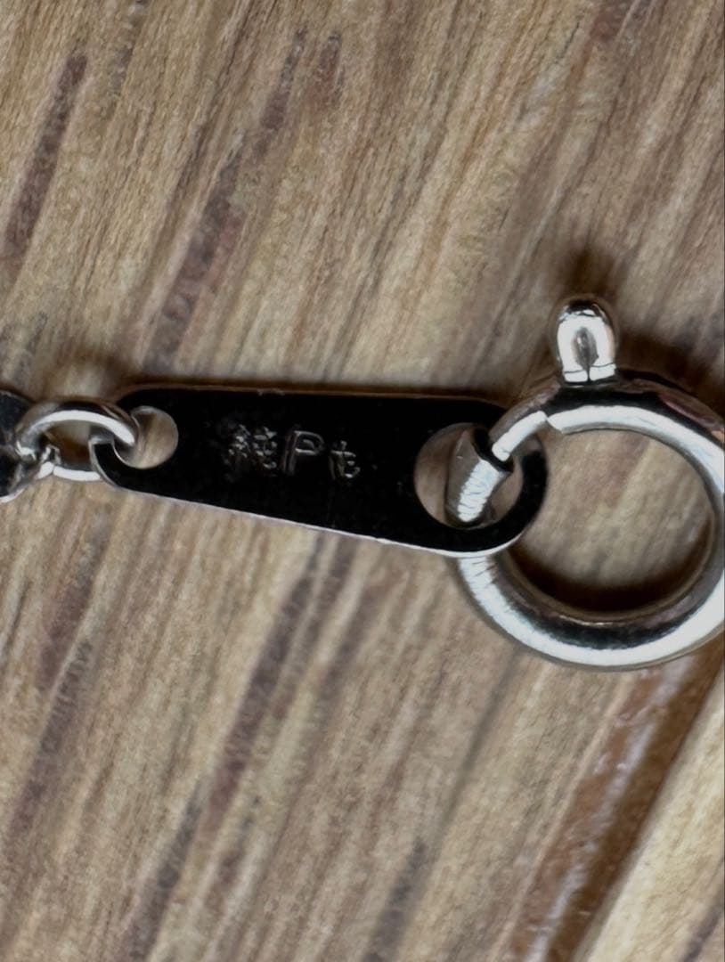 純プラチナ　ペタルチェーンネックレス　約42㎝