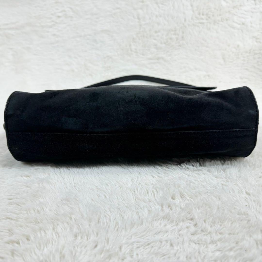 Roger Vivier ハンド 肩掛け バッグ スエード 上品 スクエア 黒
