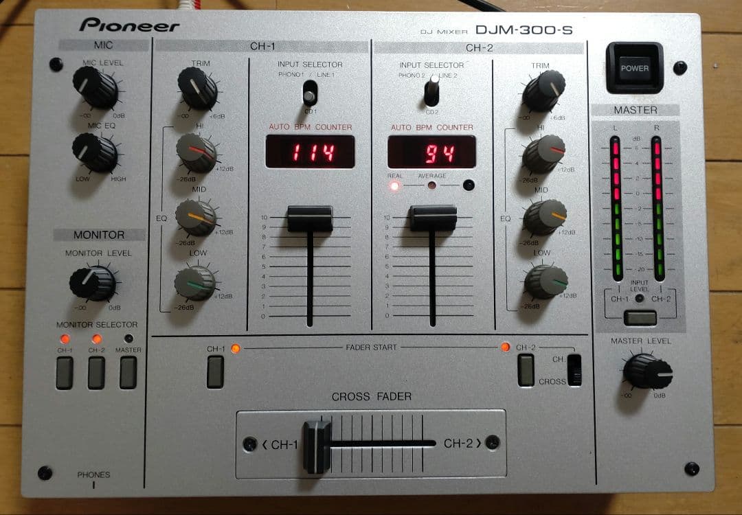 Pioneer DJM-300　CHクロスフェーダー　新品交換　　動作確認済み