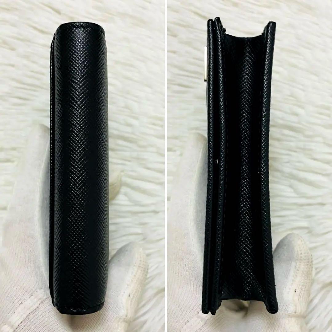 新品✨付属完備✨PRADA 名刺入れ カードケース サフィアーノレザー 三角ロゴ