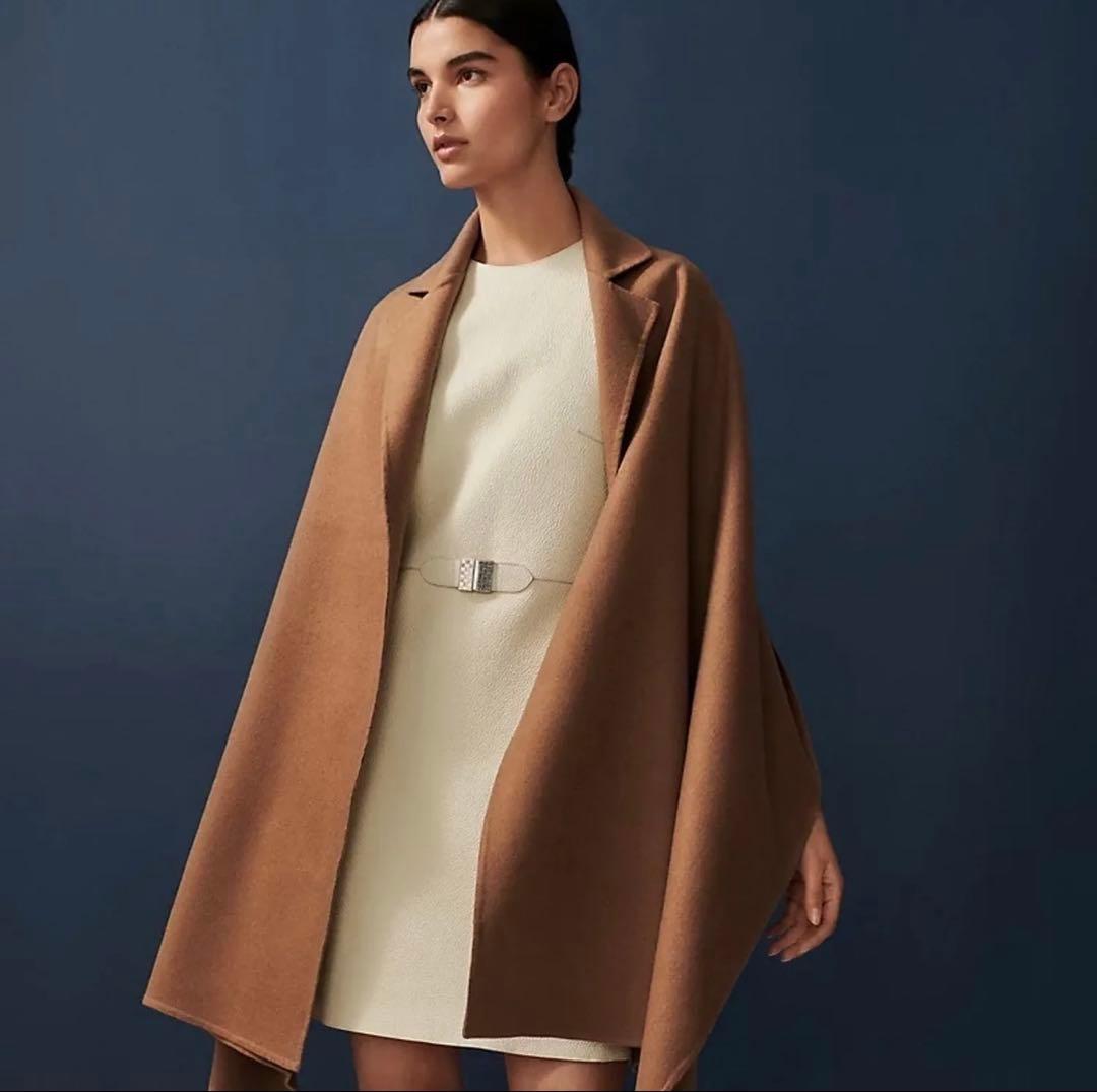 【最終値下げ！】エルメス　ポンチョ　ストール　トロンプルイユ