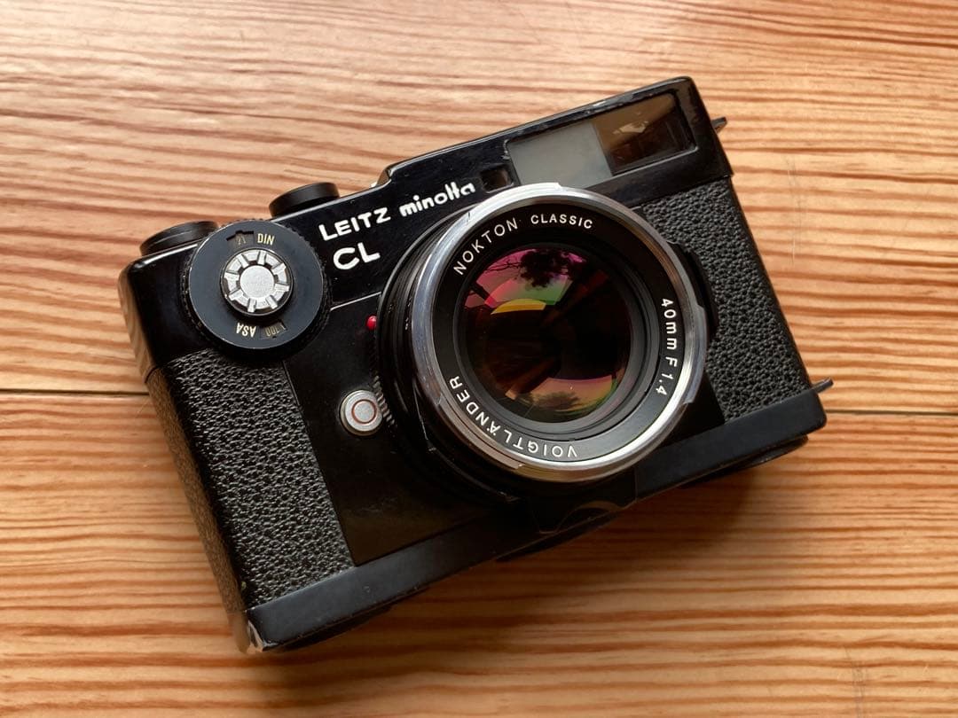後塗ブラックペイントLEITZ minolta CLノクトンクラッシック40mm