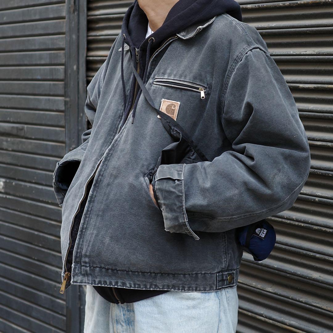 Carhartt デトロイトジャケット ブラックフェード M