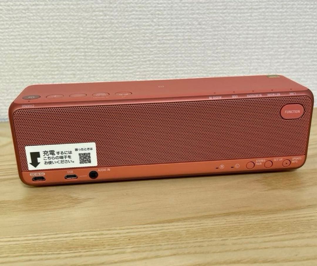 ソニー　ワイヤレススピーカー　srs-hg10 レッド