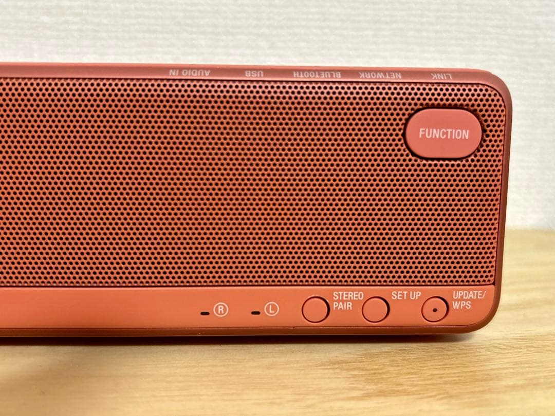 ソニー　ワイヤレススピーカー　srs-hg10 レッド