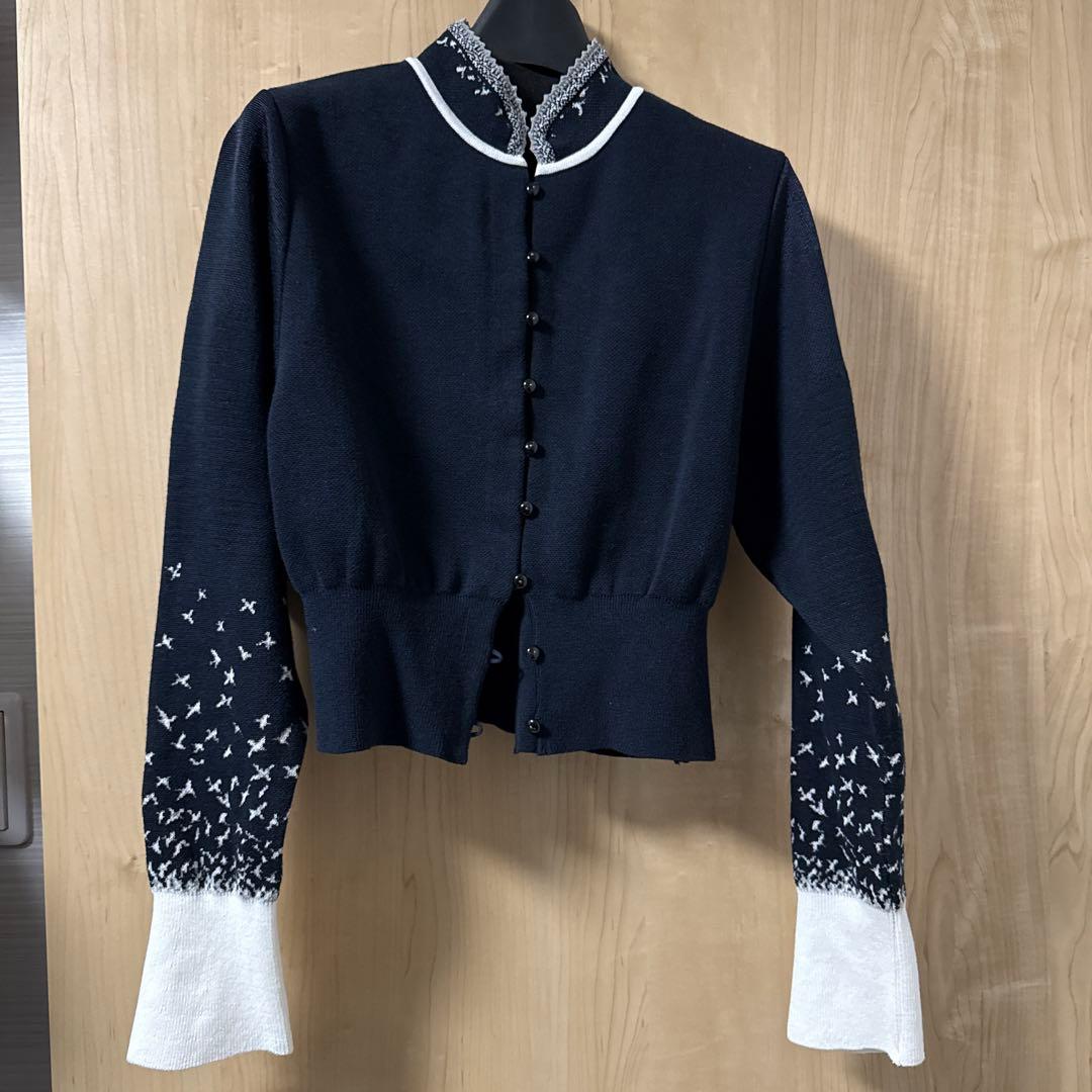 マメクロゴウチ　丹頂鶴カーディガン