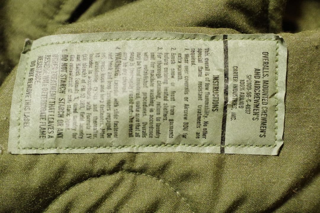 B*Y様 米軍　アラミド製オーバーオール