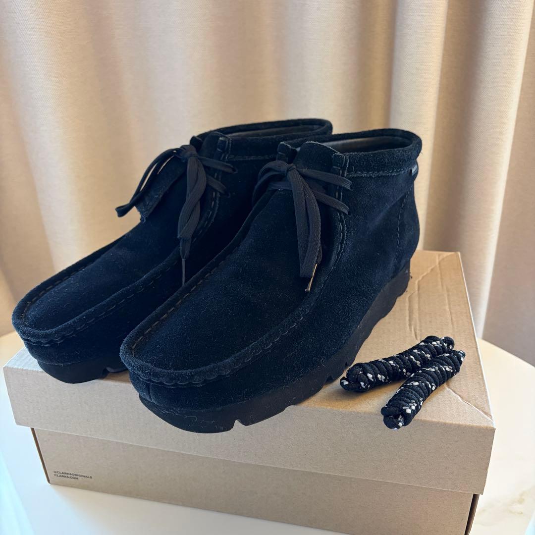 クラークス CLARKS ワラビーGTX 26cm UK8 ゴアテックス 黒