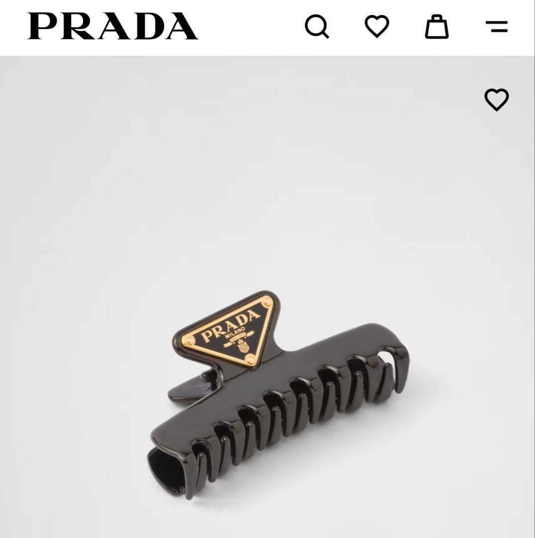 【新品未使用】PRADA メタル クロウクリップ