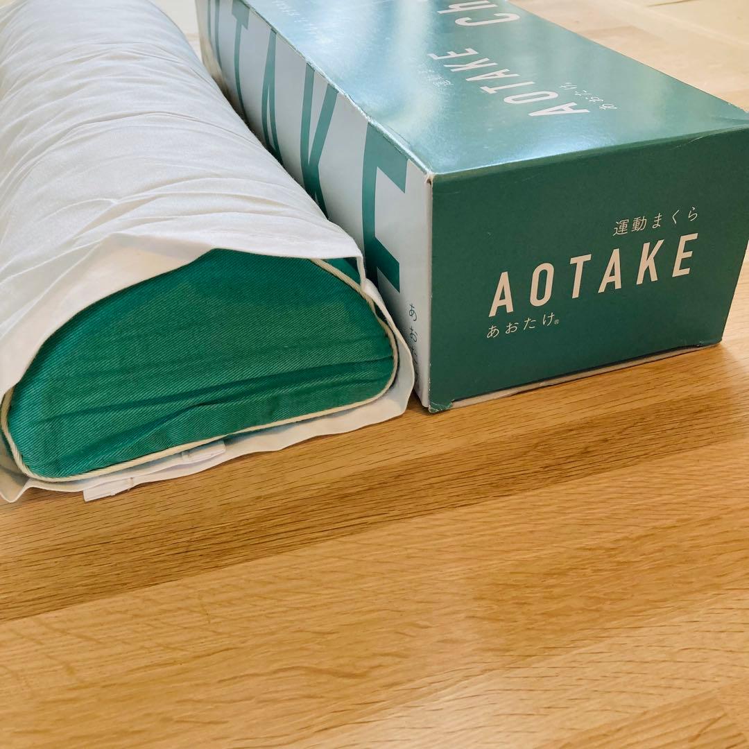 ★未使用に近い★ あおたけ運動まくら AOTAKE あおたけ枕　枕カバー付き
