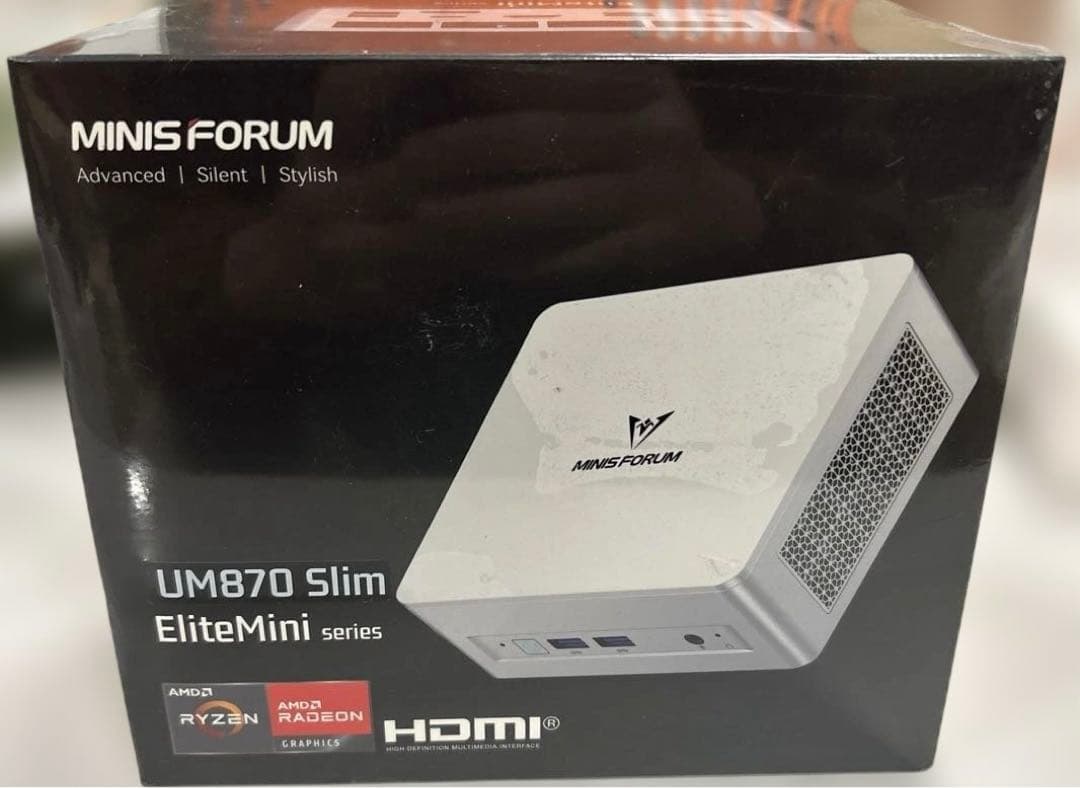 新品未開封 MINISFORUM UM870 Slim ミニpc