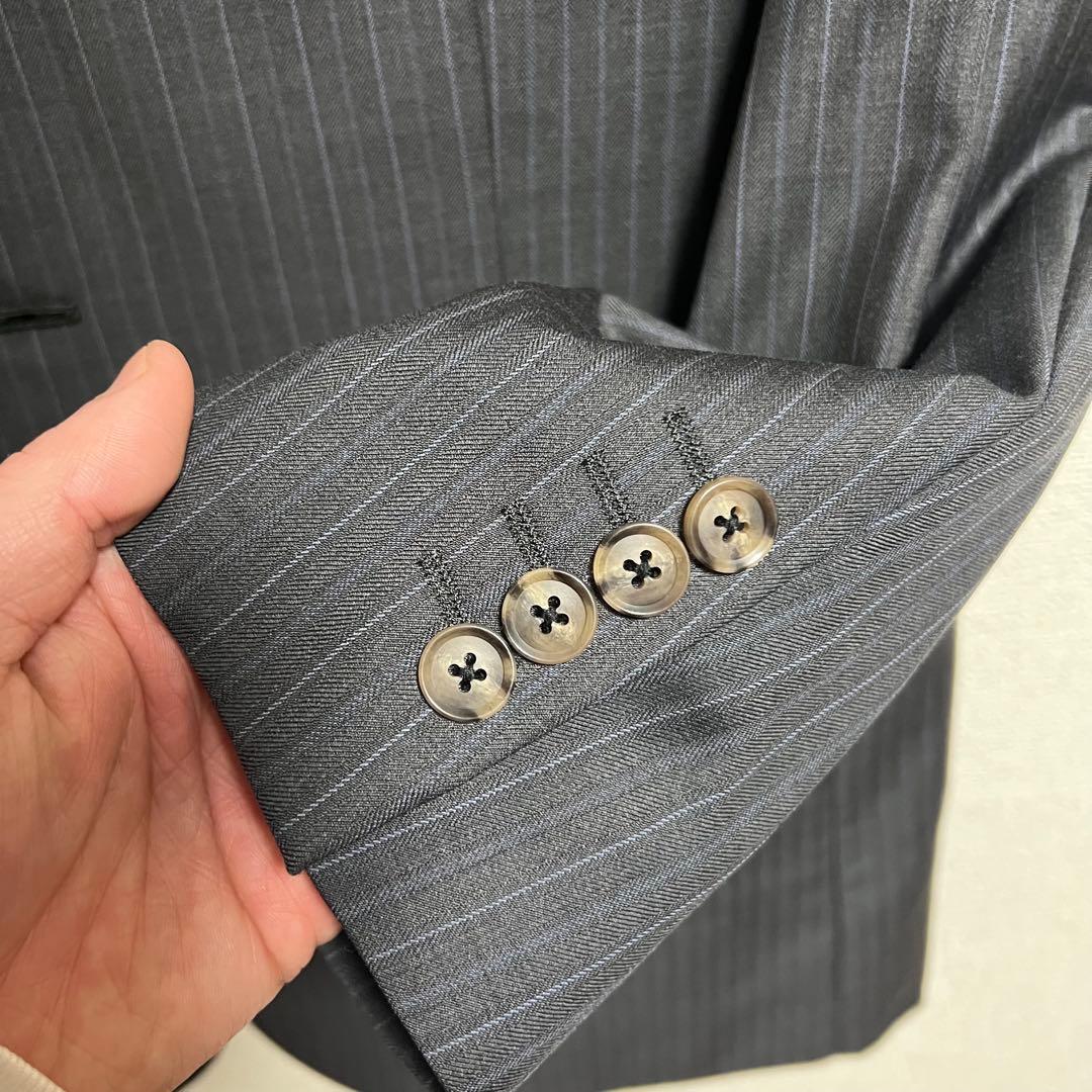 美品 銀座サカエヤ ゼニア 3ピースオーダースーツ XL相当 TRAVELER