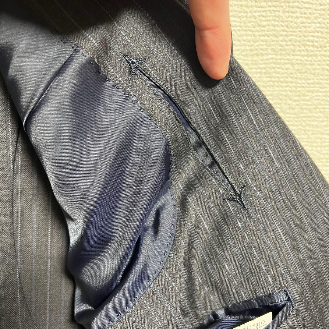 美品 銀座サカエヤ ゼニア 3ピースオーダースーツ XL相当 TRAVELER