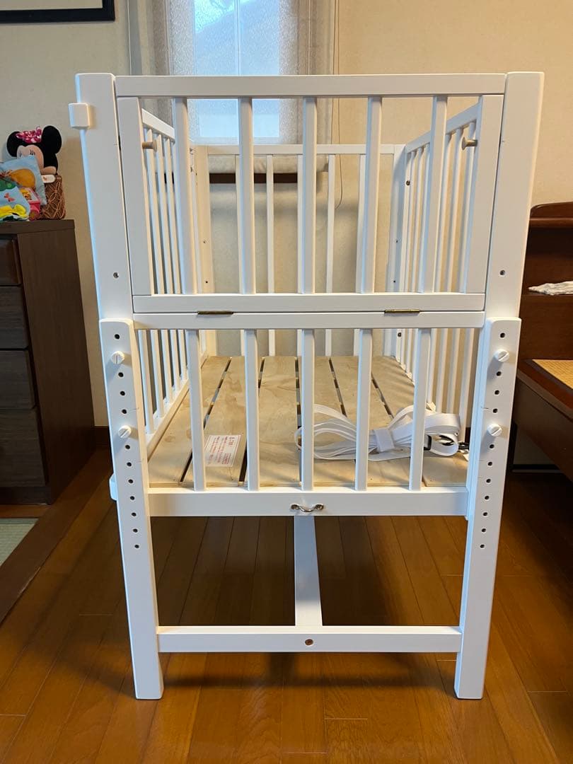 そいねーるミニ　ベビーベッド　yamatoya （ホワイト）　マットレス新品