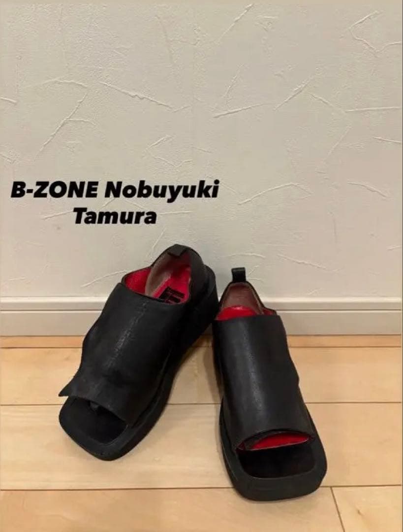 【希少】B-ZONE Nobuyuki Tamura変形厚底サンダル黒