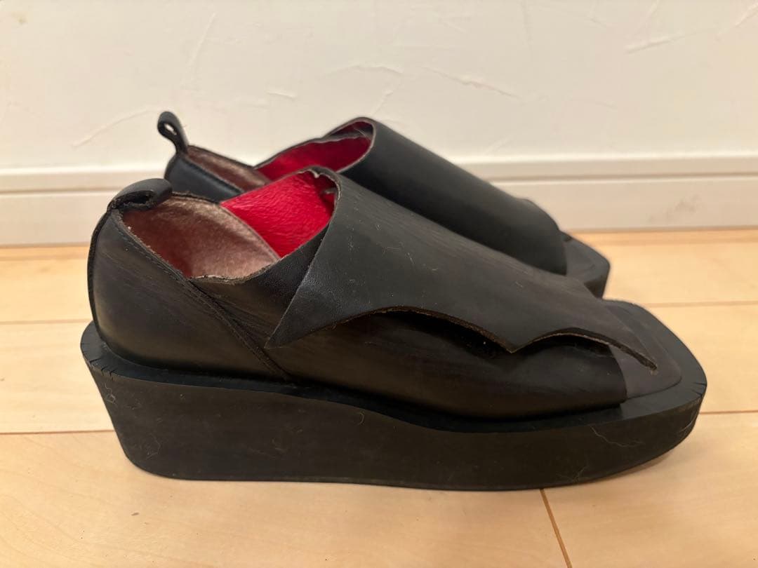 【希少】B-ZONE Nobuyuki Tamura変形厚底サンダル黒