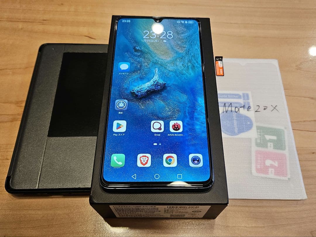 Huawei Mate 20X 128GB SIMフリーミッドナイトブルー海外版
