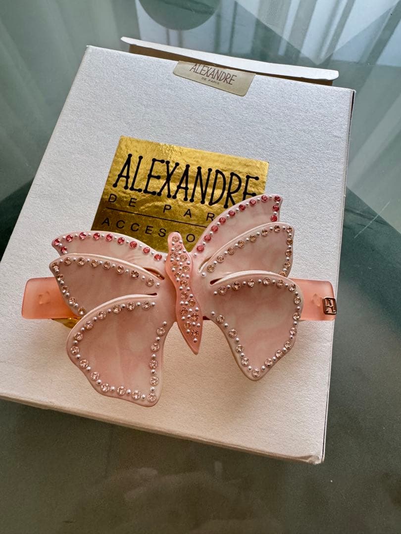 ALEXANDRE DE PARIS バタフライ ヘアクリップ