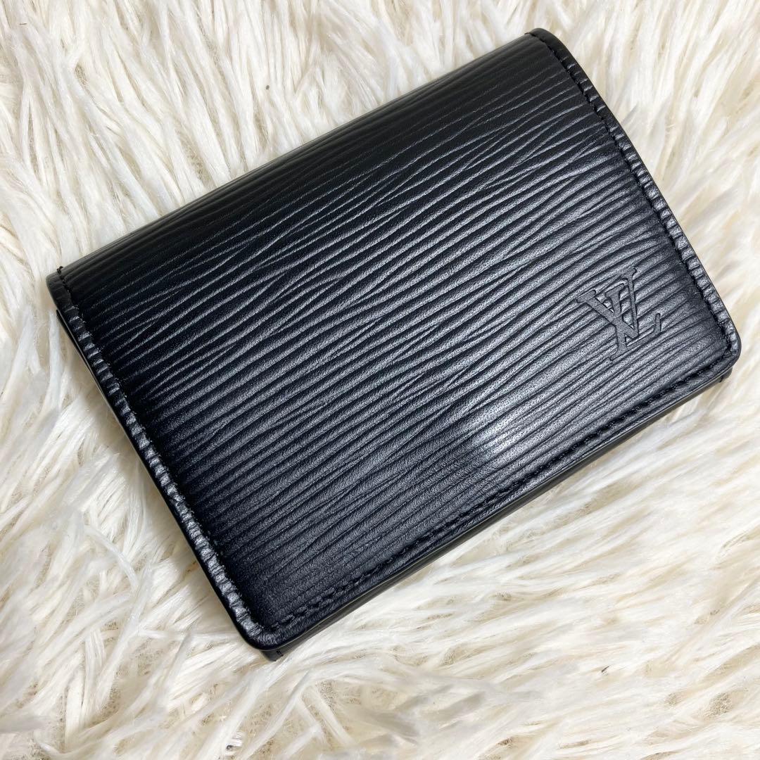 【外観美品】ルイヴィトンエピ 名刺入れ カードケース ブラック
