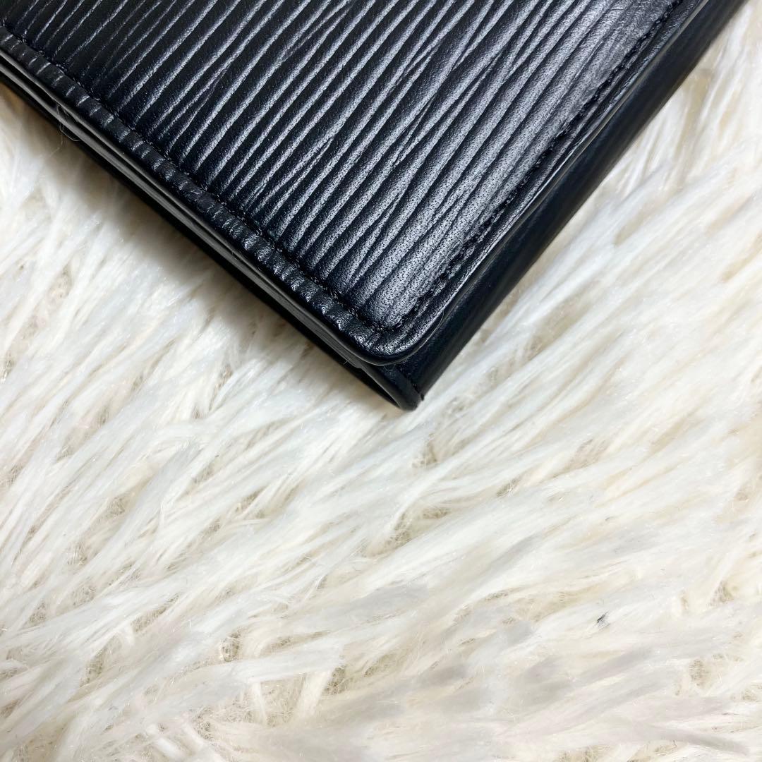 【外観美品】ルイヴィトンエピ 名刺入れ カードケース ブラック
