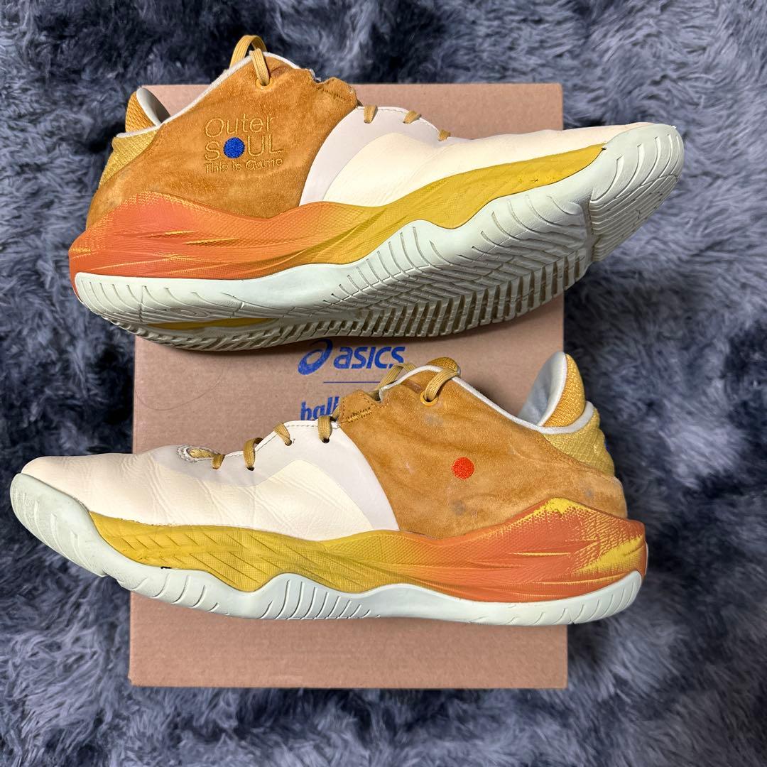 ASICS バスケットボールシューズ ホワイト/イエロー