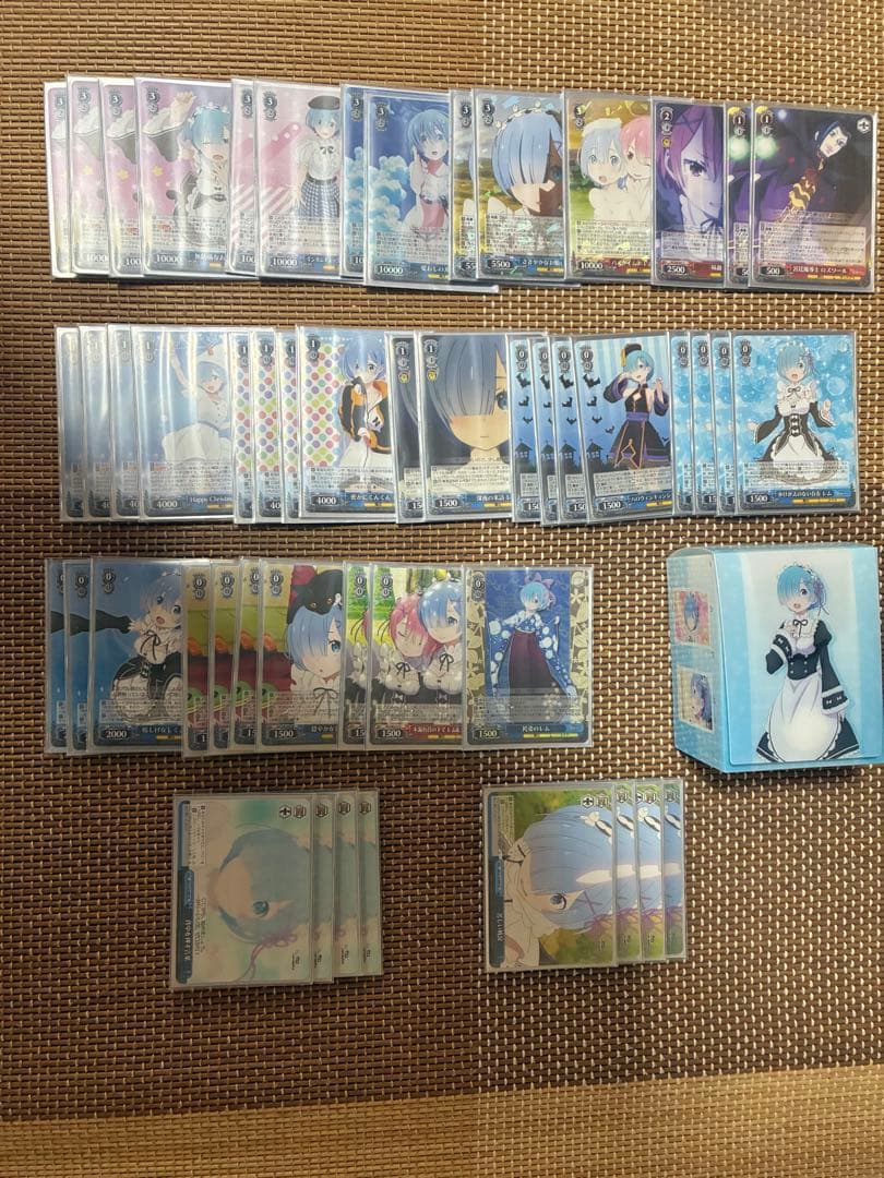 Re:ゼロ　ヴァイスシュバルツ　デッキスリーブ付き&デッキパーツ