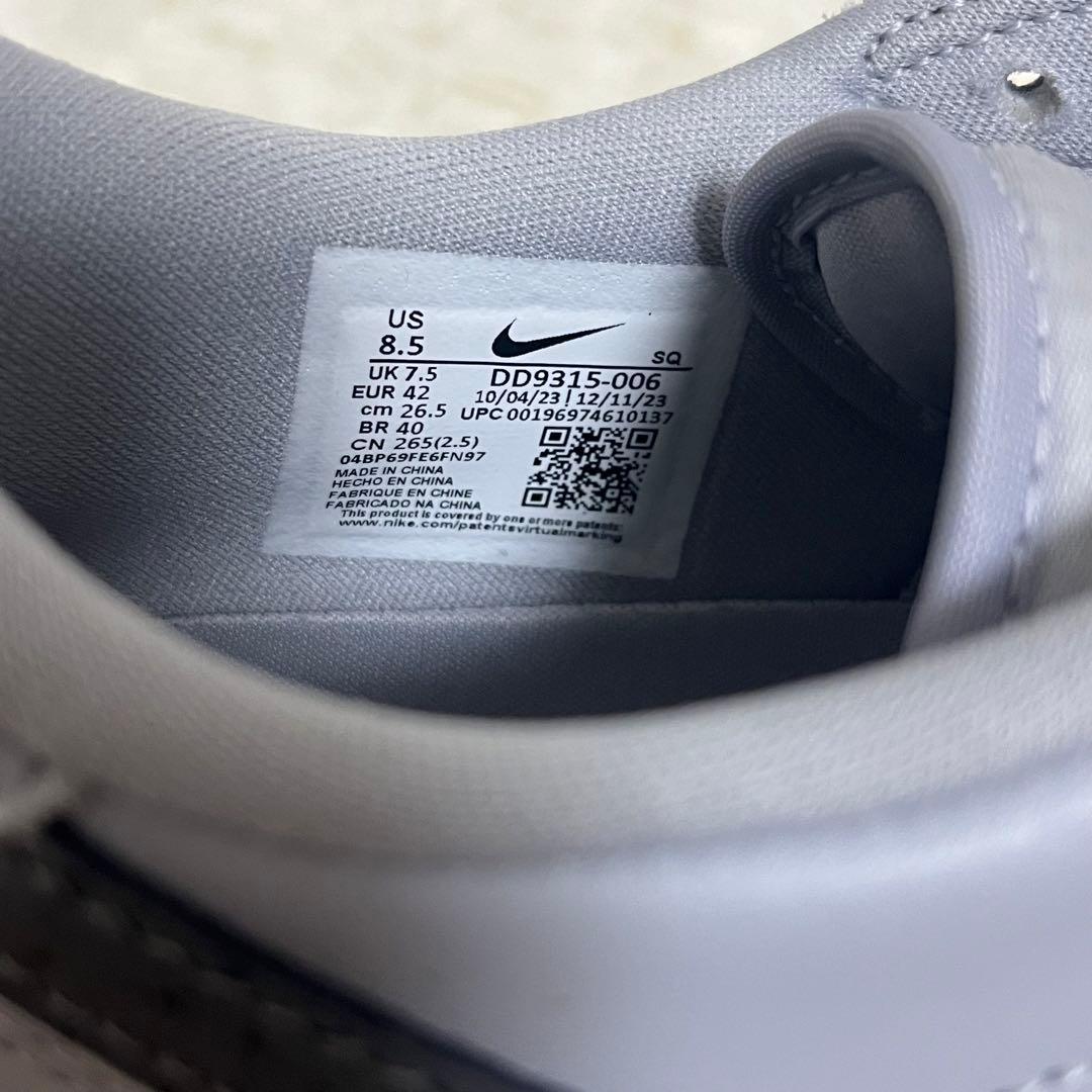 新品未使用 ナイキ エアジョーダン1 ロー G ウルフグレーガム　26.5