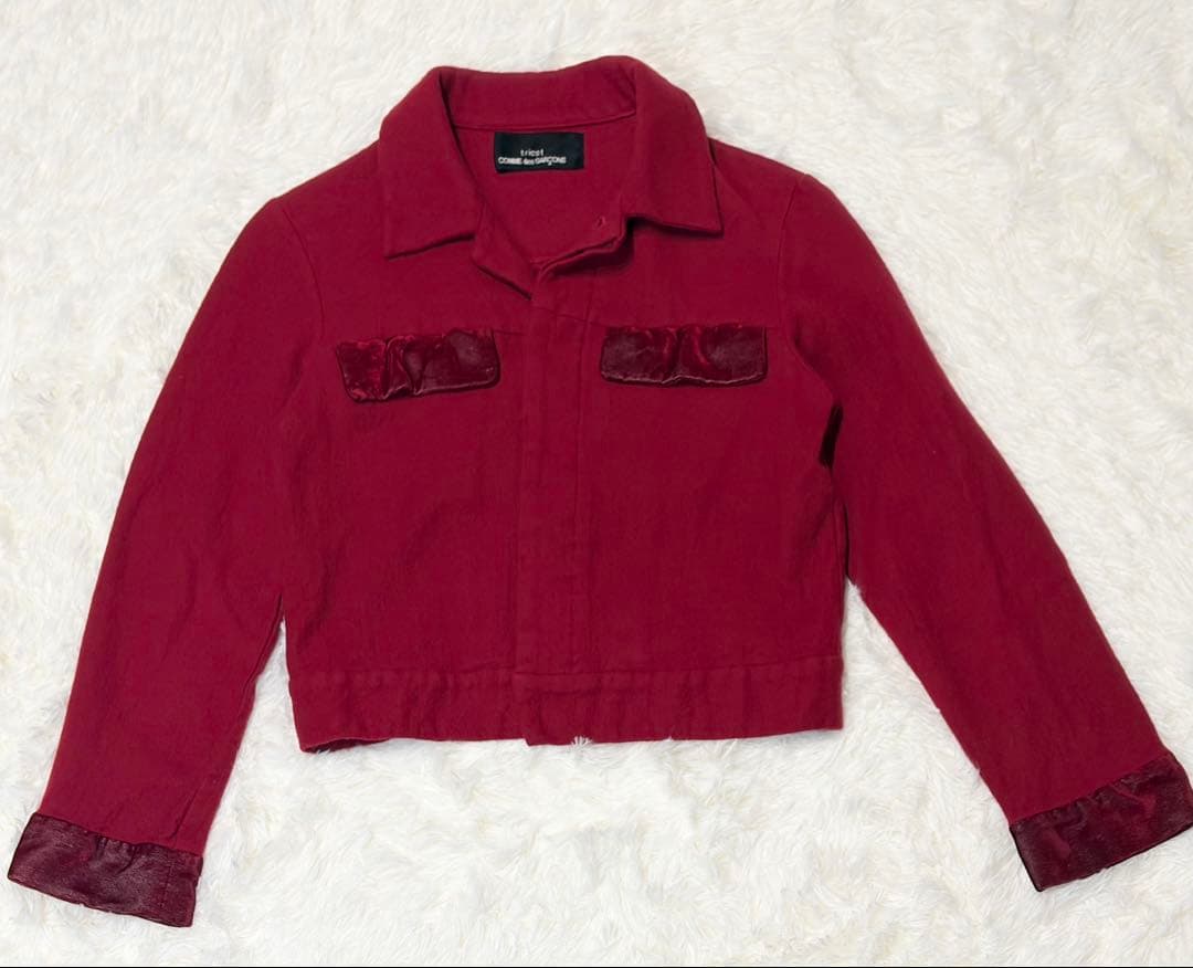 【値下げ可能】トリココムデギャルソン ヴィンテージ ジャケット レッド ウール