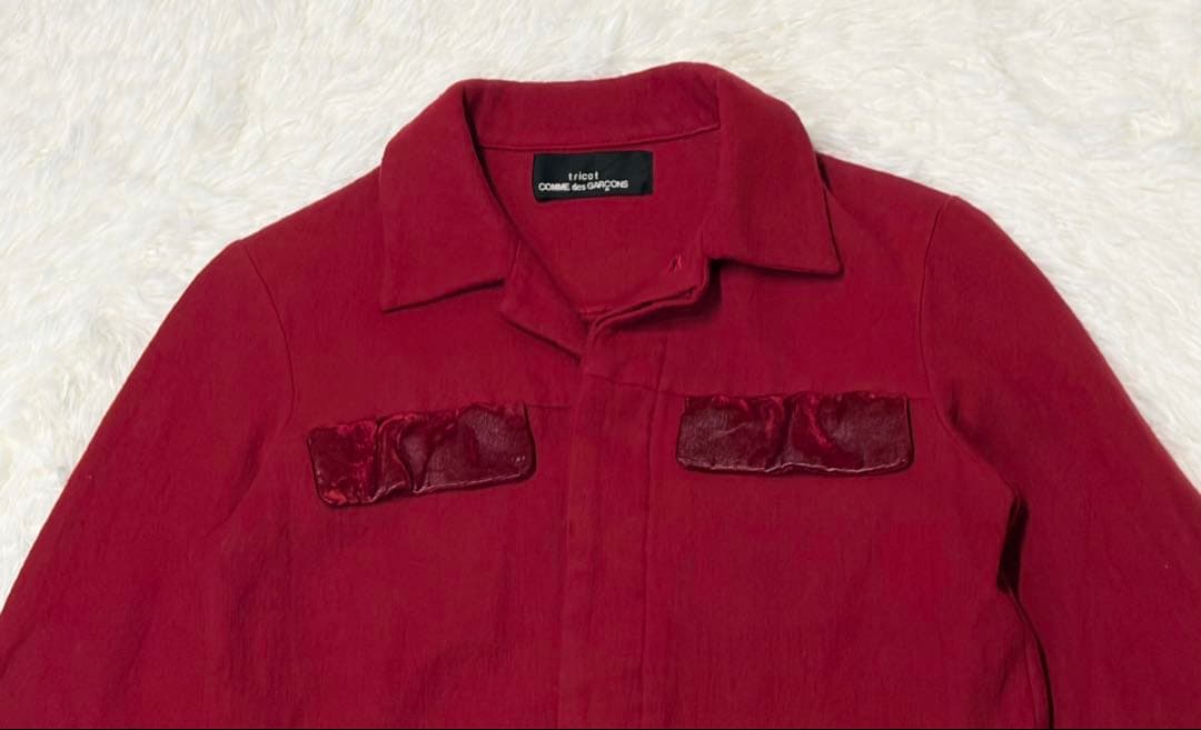 【値下げ可能】トリココムデギャルソン ヴィンテージ ジャケット レッド ウール